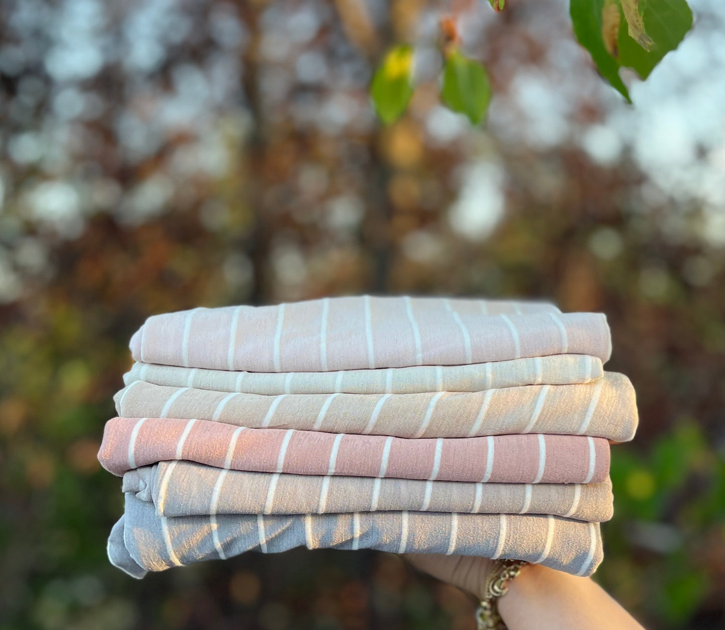 Striped Jersey Hijab