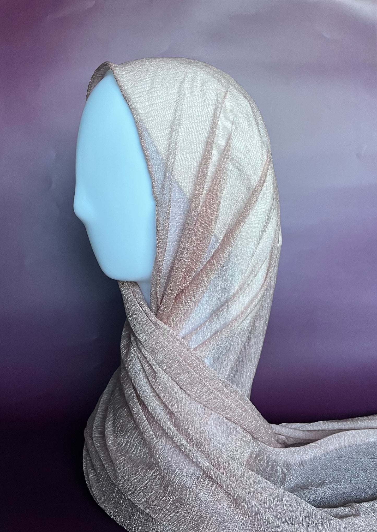 Kashmir Hijab - Dusty Rose