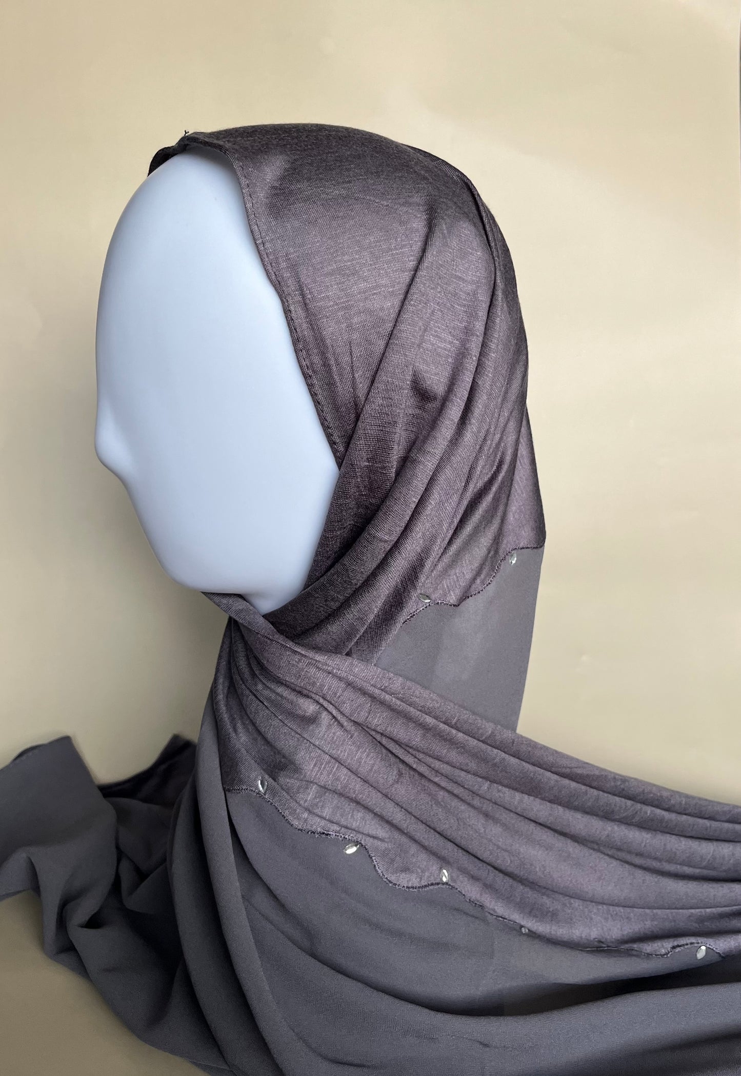Harmony Hijab - Dark Grey