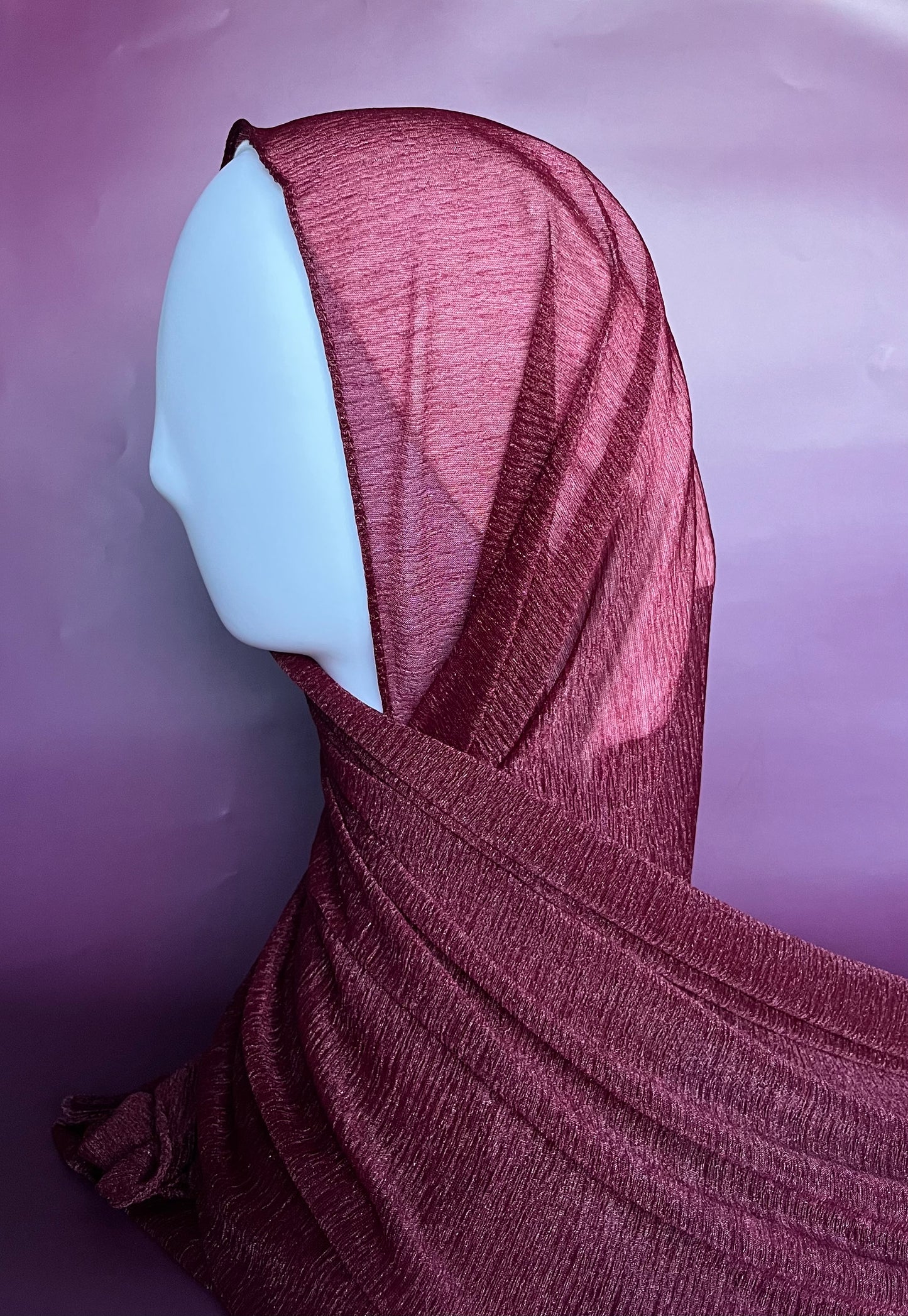 Kashmir Hijab - Burgundy