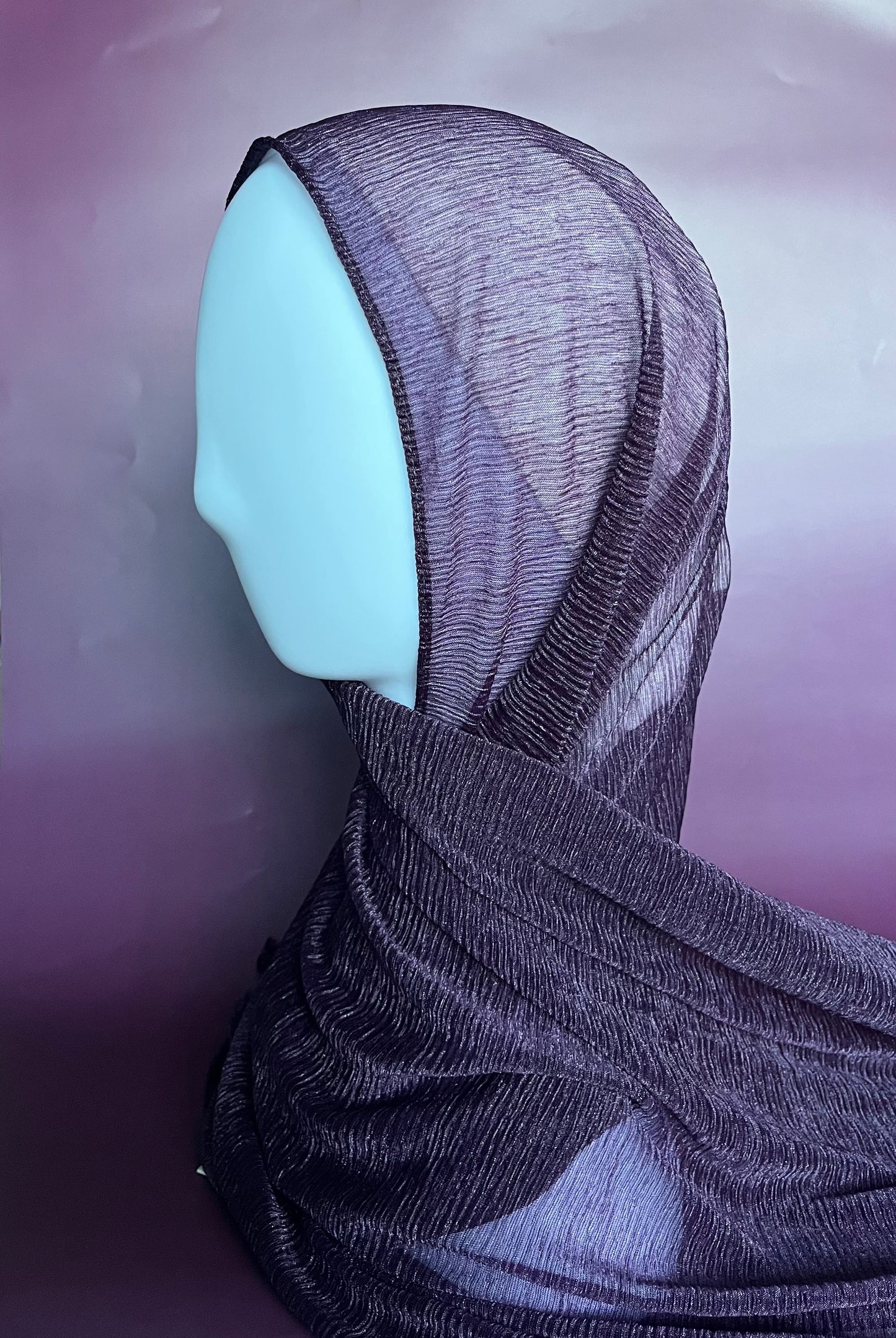 Kashmir Hijab - Plum