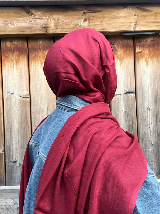 Modal Hijab-Burgundy
