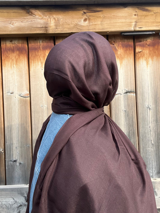 Modal Hijab-Chocolate Brown