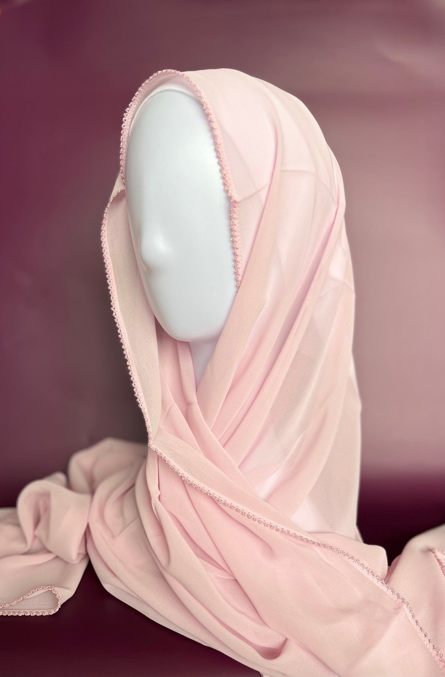 Crochet Chiffon Hijab
