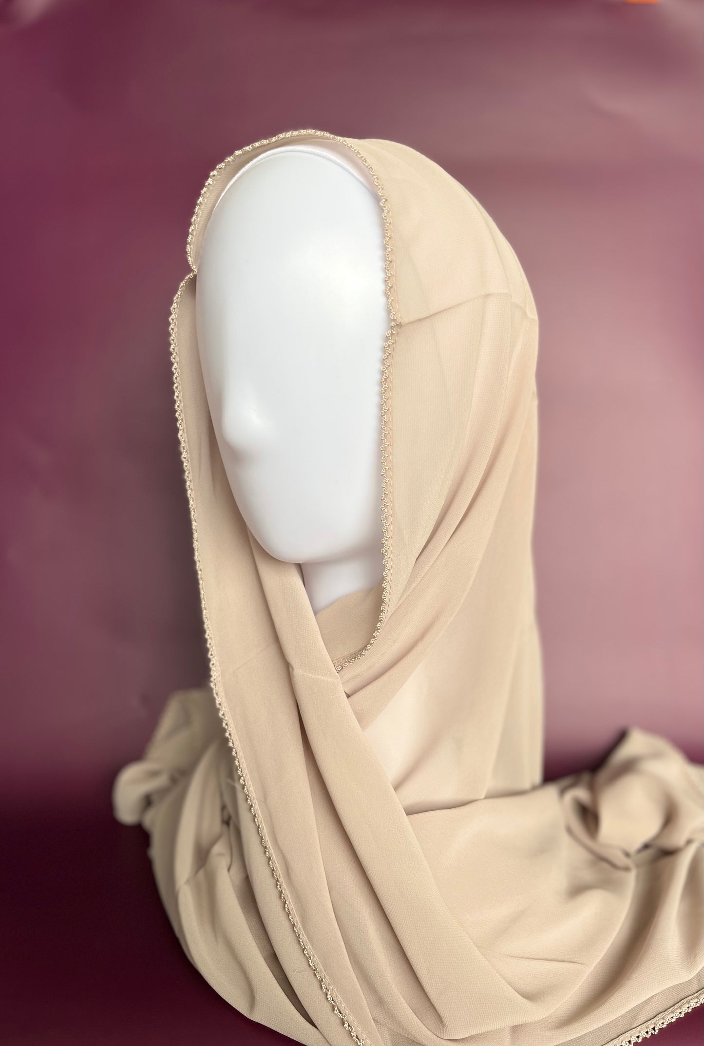 Crochet Chiffon Hijab